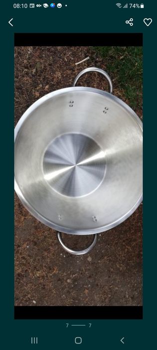 Ceaun fontă/Sobă inox 42cm/ disc fontă/ grill fontă/ wok fontă