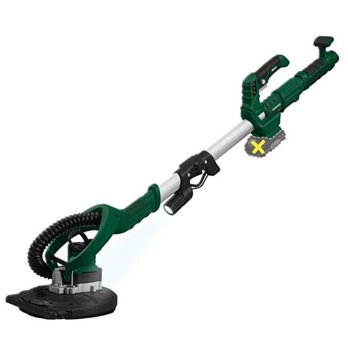 Masina de slefuit cu acumulator de perete si tavan girafa cu maner telescopic din aluminiu + lumina de lucru LED, 20 V