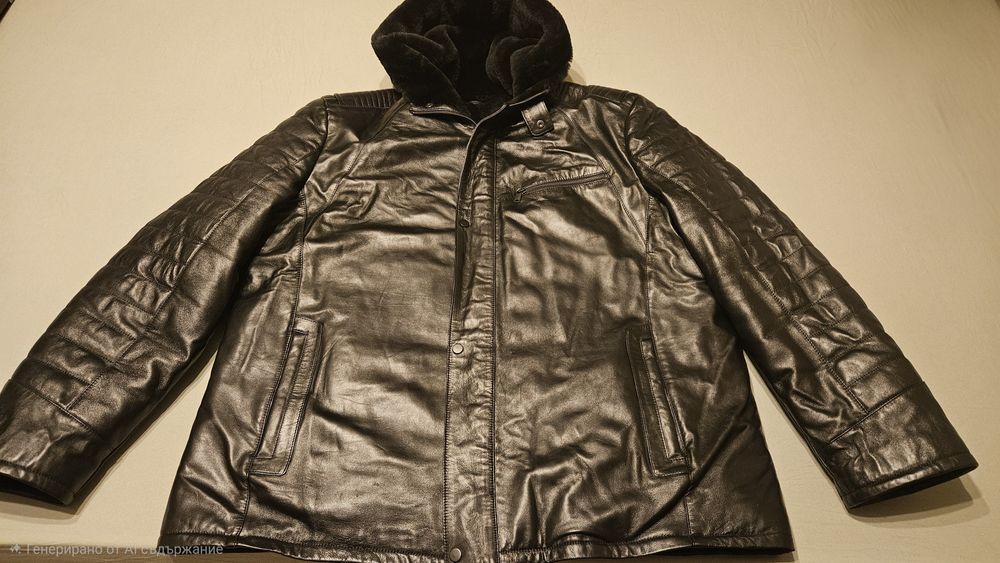 Шуба кожена мъжка 7 XL
