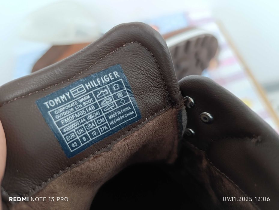 Tommy Hilfiger Corporate Warm''оригинални мъжки боти 43 номер