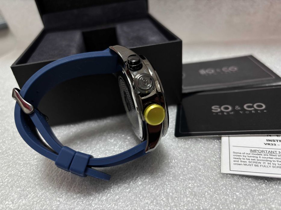 Перфектен! Мъжки Часовник SO&CO New York Хронограф