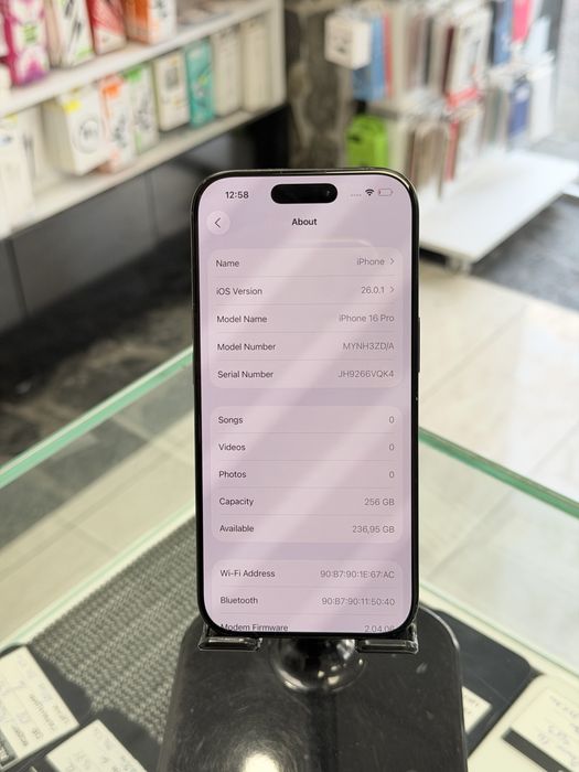 Apple iPhone 16 Pro 256GB Black