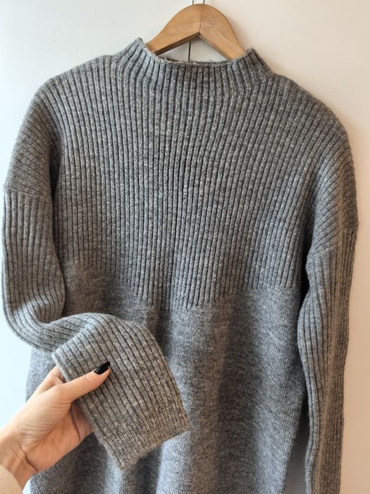 Rochie gri tricotată, călduroasă Pimkie