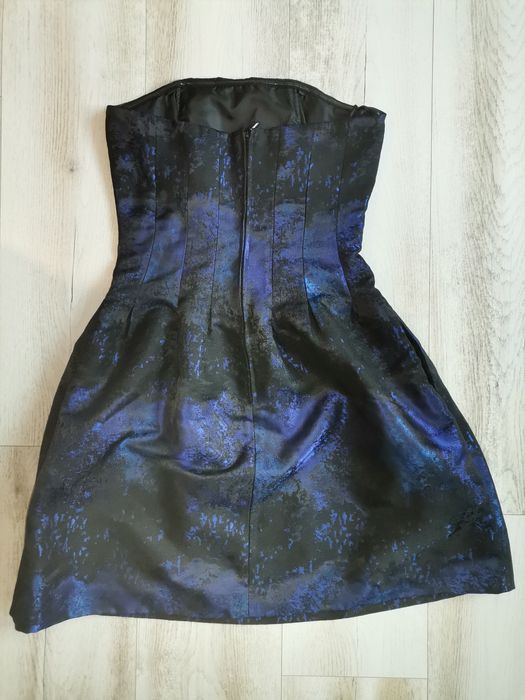 Rochie H&M, albastra, corset, mărimea 36