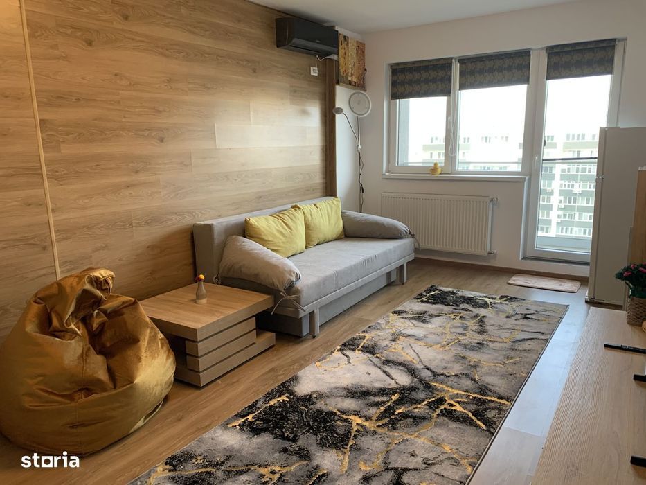 Garsoniera spatioasa de inchiriat, mobilata+utilata, metrou Berceni