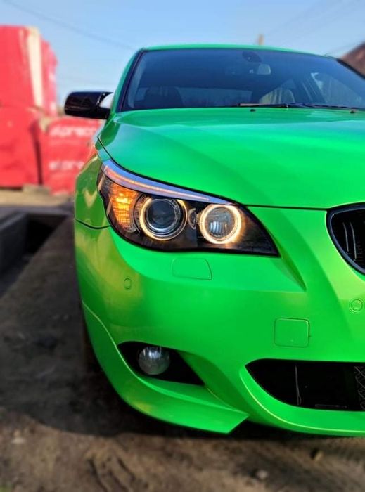 Capace Carcase Oglinzi BMW E60 E61 Cu colt M4 Negru lucios