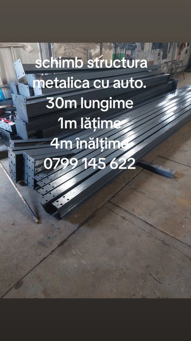 Vând tablă cutată 
Gri antracit 
6,10m lungime 
1,10m lățime 
0.40mm
2