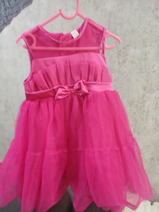 Рокля за момиче в розово + подарък