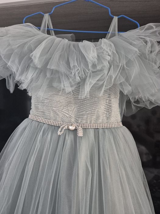 Rochie superbă verde din tul