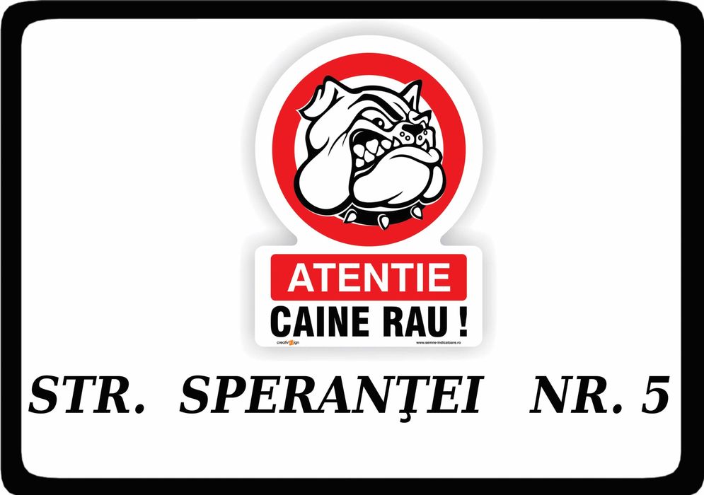 Placute parcare / stradale / imobile / terenuri