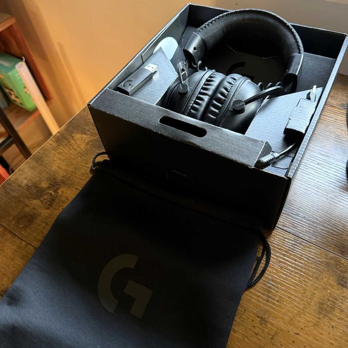 Logitech G PRO X Wireless LIGHTSPEED – напълно функционални, комплект