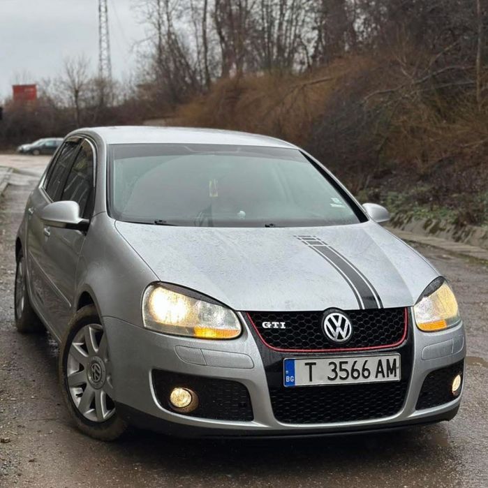 Предна Броня VW Golf 5 Голф 5 GTI ГТИ + Халогени + Крушки НА СКЛАД!