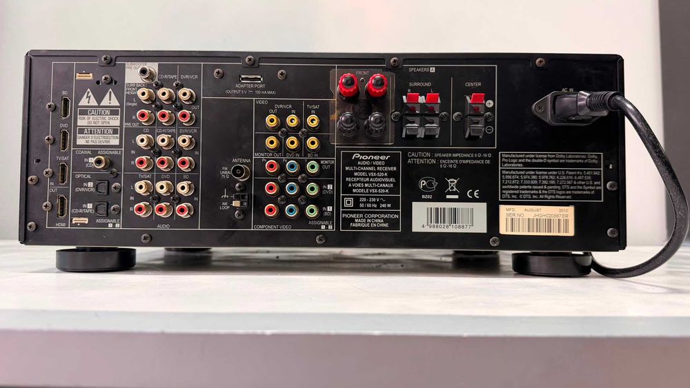 Pioneer VSX 520 Amplificator HDMI DTS-HD M Audio 3D Receiver