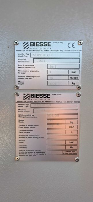 CNC Biesse Skipper V31