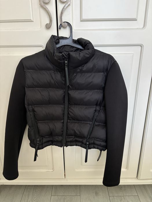 Zara яке Neoprene-sleeve puffer jacket