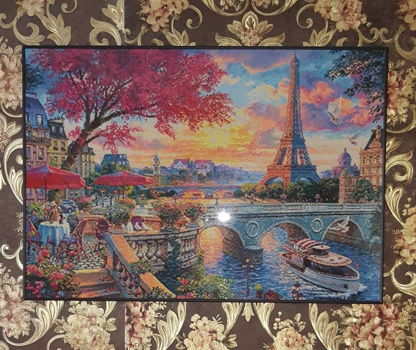 Большая алмазная картина 70х100 ручная работа