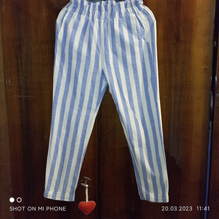 Костюм женский в полоску х/б