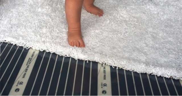 Подово инфрачервено отопление под килим