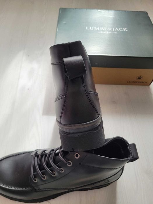 Vand Ghete de piele Lumberjack Joel, Negru, Nr. 44, Nou, Pret 299 Lei