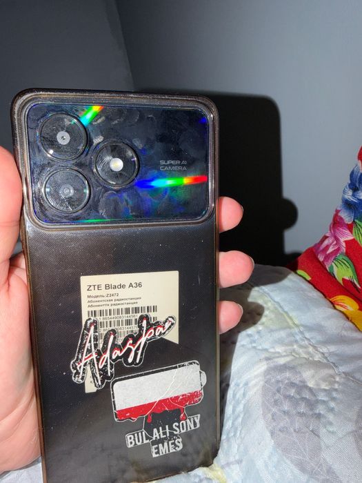 Телефон zte a36 black