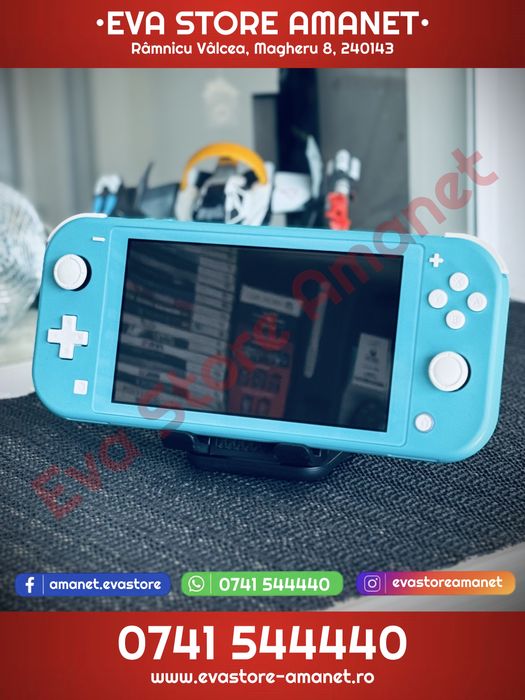 Consola Gaming Portabila NINTENDO Switch Lite Turquoise 32GB HDH-001