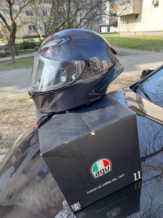 Casca AGV GP RR carbon iridium L