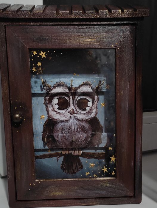 Ключница, ручная роспись