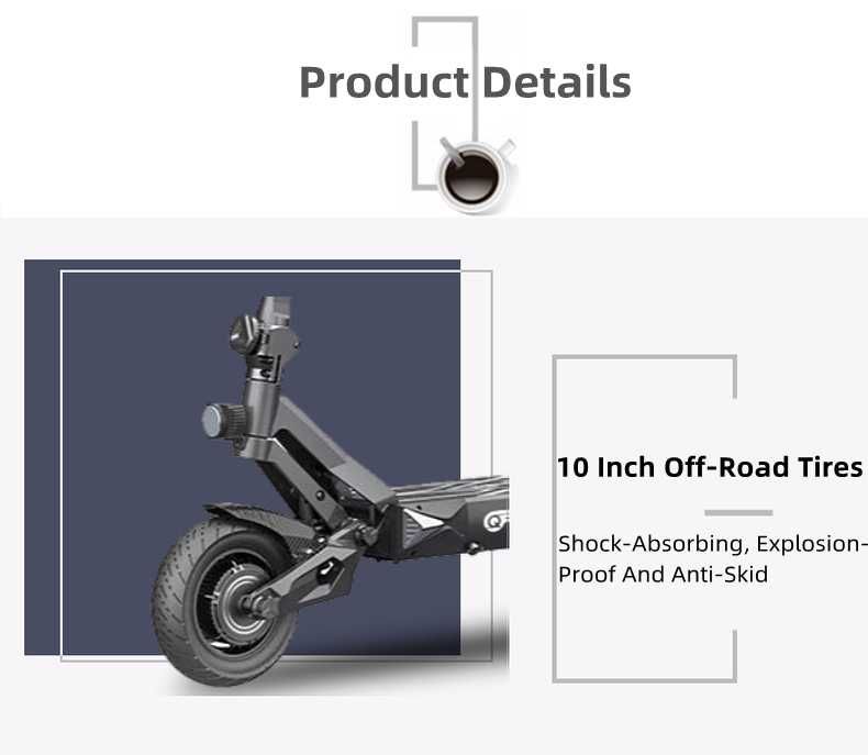 Електрическа тротинетка скутер 72V 2*1500W с два мотора