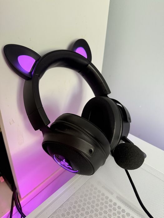 Гейминг слушалки Razer - Kraken Kitty Edition V2 Pro, Black