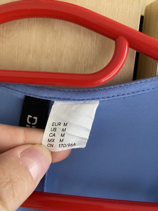 Rochie midi hm M baby blue satin