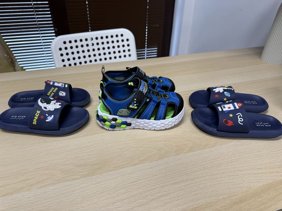 Сандали Skechers 27+чехли 28