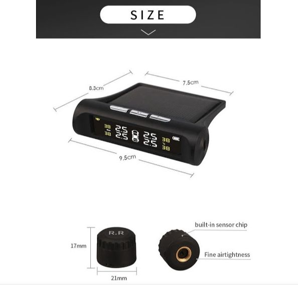 Sistem monitorizare presiune roti anvelope senzori externi