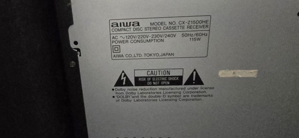 Музыкальный центр Aiwa, Japan