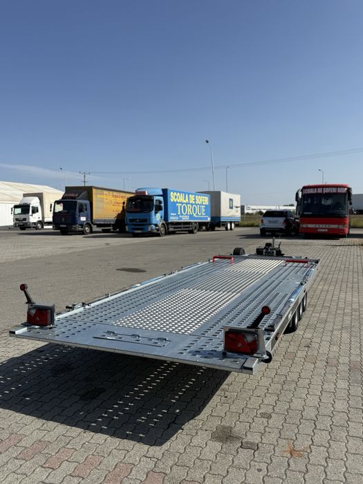 Remorcă Martz 3,5 T 6 metri 3 axe roti 10’