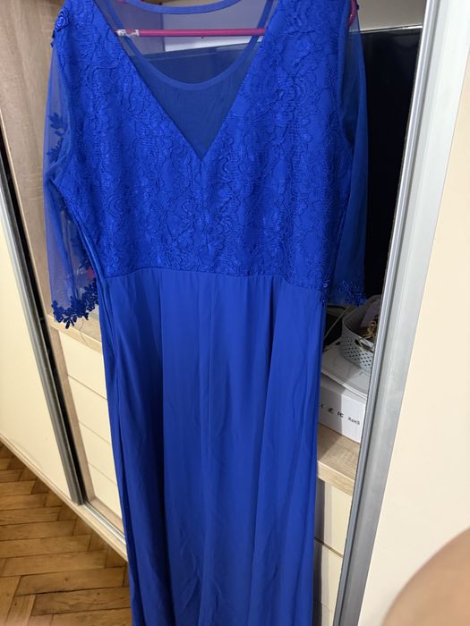 Rochie eleganta de seara de culoare albastru regal marimea52