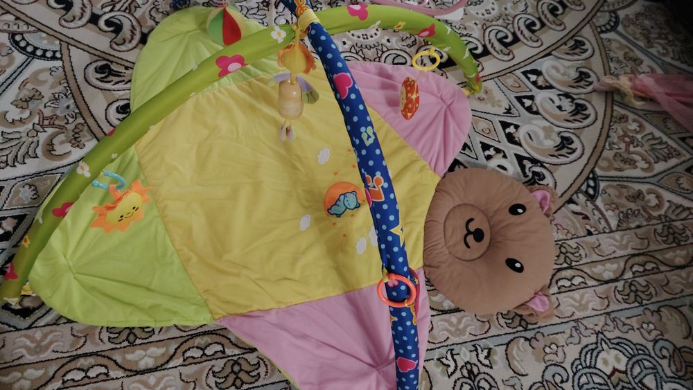 Детский шезлонг коврик стул бортики