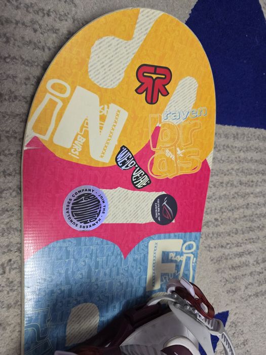 Placa snowboard Raven 141 cm  + legaturi Head NX FAY II S/M