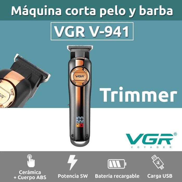 VGR V-941 Aparat de Tuns si Ras cu USB Turbo, Autonomie 350 min