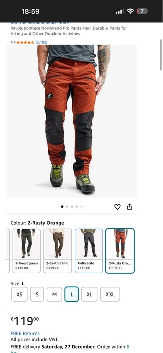 Мъжки хибриден панталон REVOLUTION RACE  Nordland Hidro  Shell.  М/L