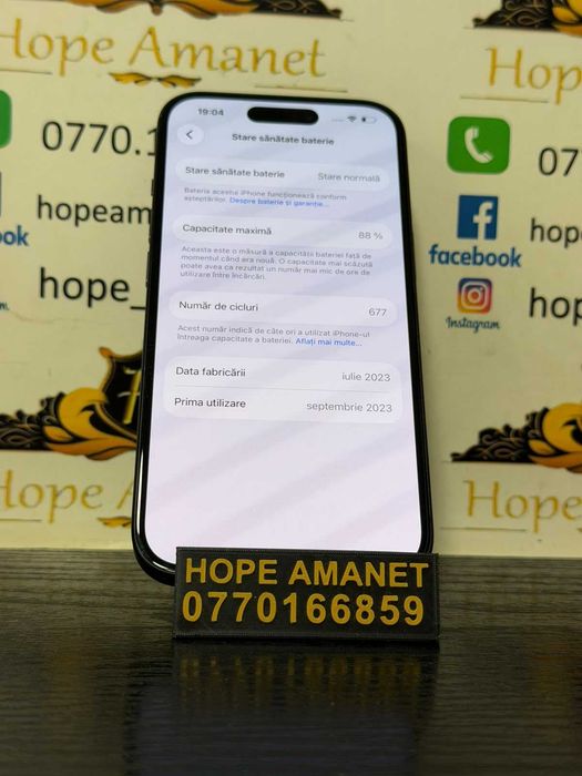 Hope Amanet P10/IPHONE 15 BATERIE 88%