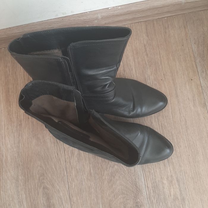 Полусапожки кожаные