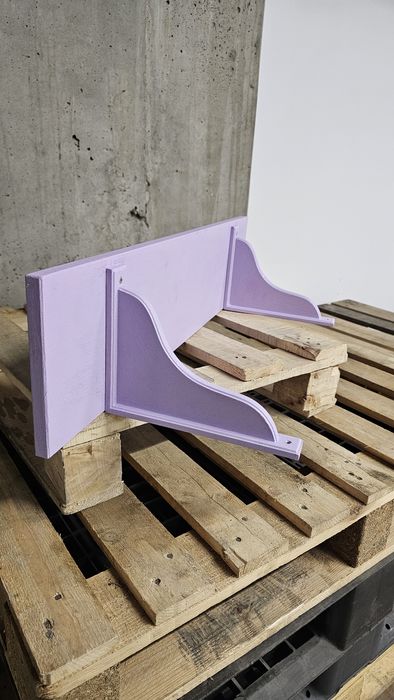 Рафт ИКЕА EGBY HENSVIK Боядисан в Лилаво с отблясъци