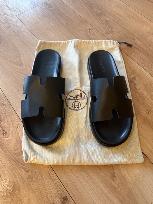 Papuci barbatesti nr. 43 - Hermes - piele naturala