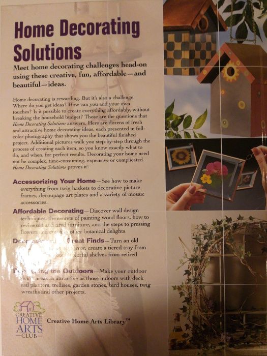 creative home arts club home decoration solutions - книга за декораци