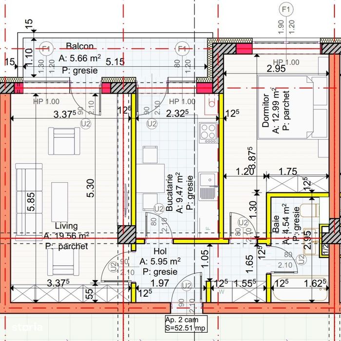 Dezvoltator Apartamente 2 camere decomandate