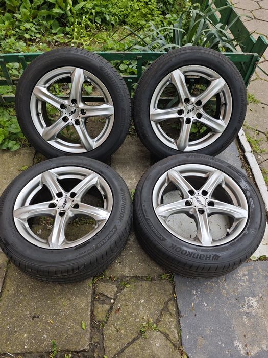 Джанти 16ки 5х112 с летни гуми Hankook 205/55/16