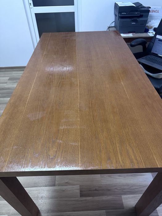 Vand masa furniruita din lemn masiv 210x100