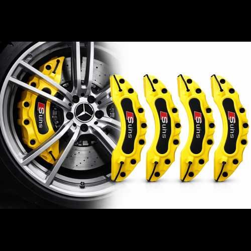 Капаци за спирачни апарати AUDI Sline Ауди жълти комплект