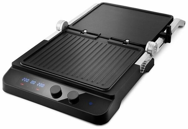 Гриль Kitfort KT-1636, серебристый/черный