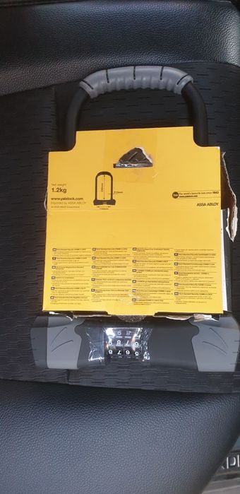 Antifurt combinat YALE YCUL2/13/230/1  pentru moto, scooter, bicicleta